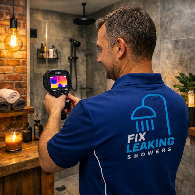 checking for a water leak by a leak detection expert in Guildford